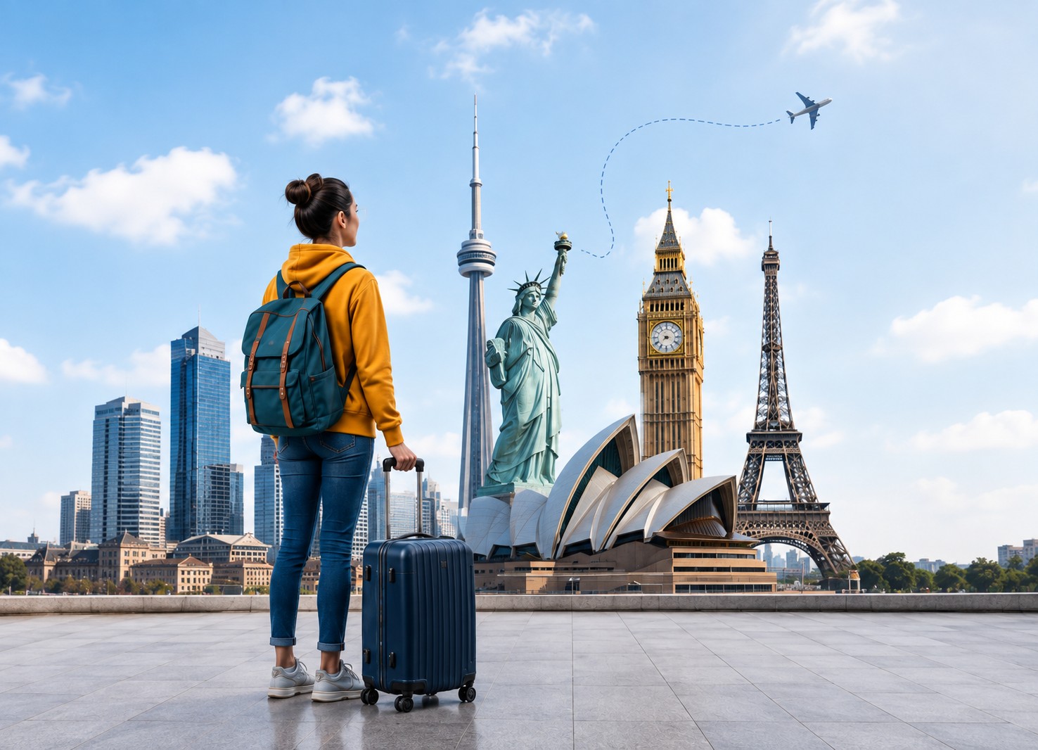 Student exploring study destinations